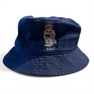 Polo by Ralph Lauren Dark Blue Polo Bear Bucket Hat Small/Medium NWT